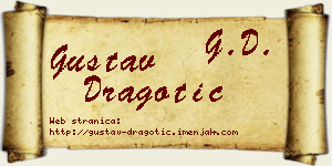 Gustav Dragotić vizit kartica